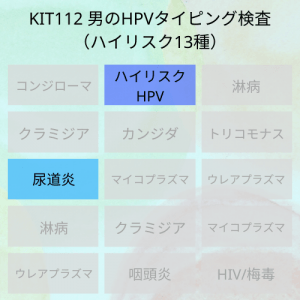 kit112　男のHPVタイピング検査（ハイリスク）