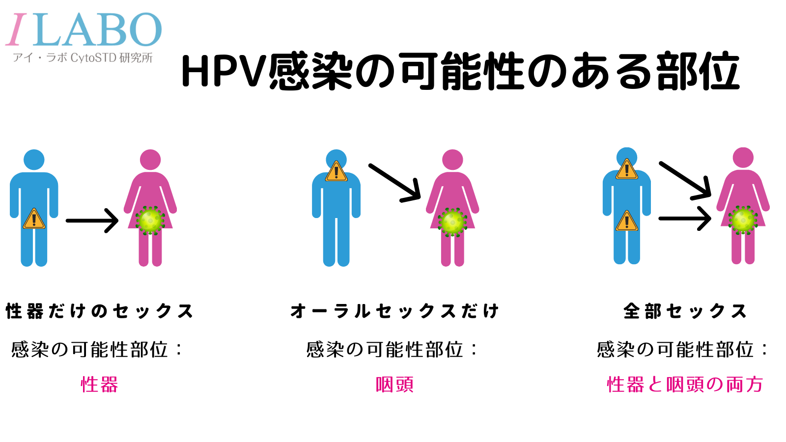 HPV感染部位